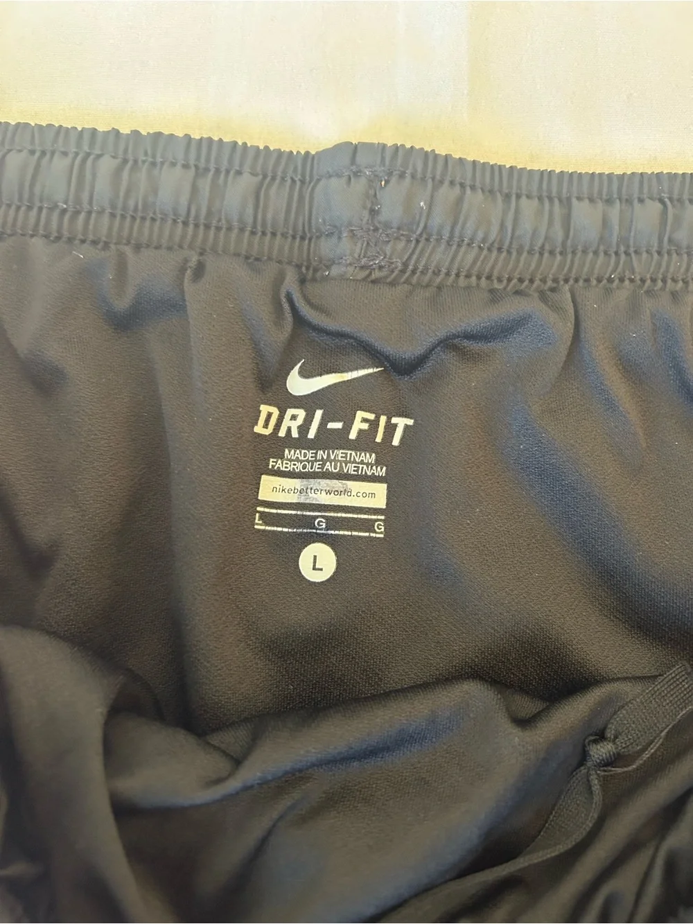 Nike Women’s Black and Orange Athletic Shorts